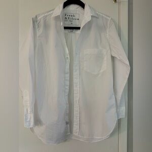 Frank & Eileen Crisp White Shirt size xxs